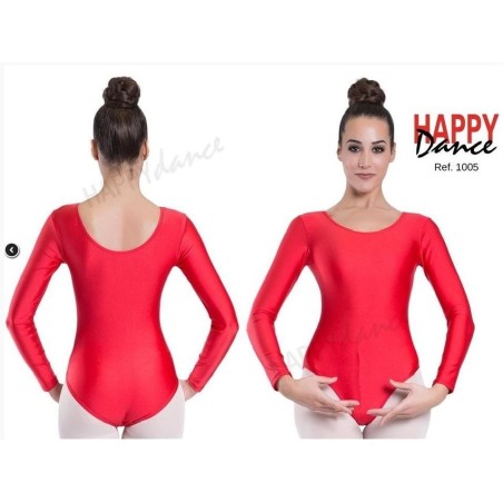 MAILLOT BALLET MANGA LARGA  SIN COSTURA