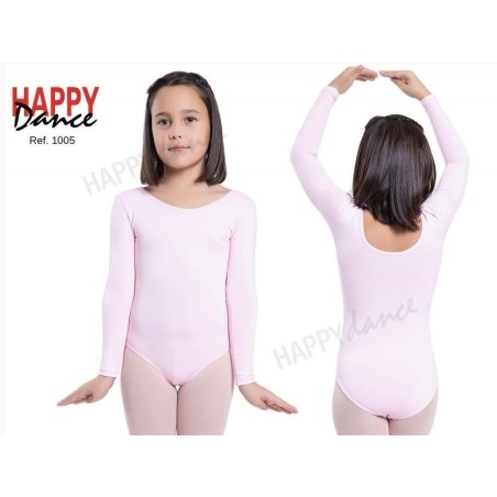 MAILLOT BALLET MANGA LARGA  SIN COSTURA