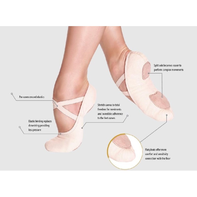 ZAPATILLAS BALLET LONA SUELA PARTIDA