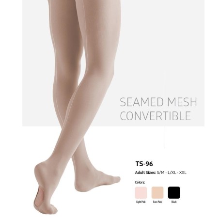 MEDIAS PANTY CONVERTIBLES CON COSTURA TRASERA