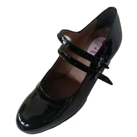 ZAPATO FLAMENCO PROFESIONAL CHAROL