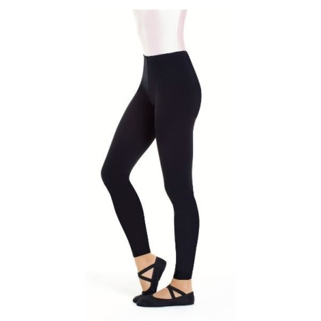 PANTALÓN CEÑIDO LARGO SUPPLEX EN NEGRO