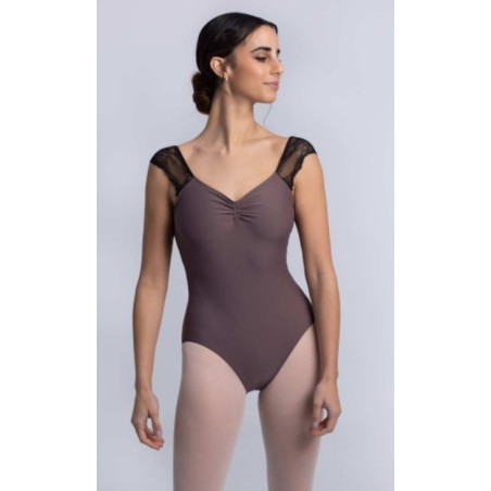 MAILLOT MANGA AMERICANA CON FRUNCIDO