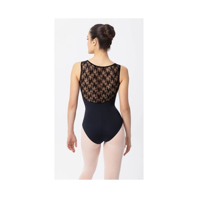 MAILLOT SIN MANGAS ENCAJE FLORES