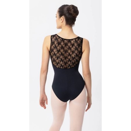 MAILLOT SIN MANGAS ENCAJE FLORES