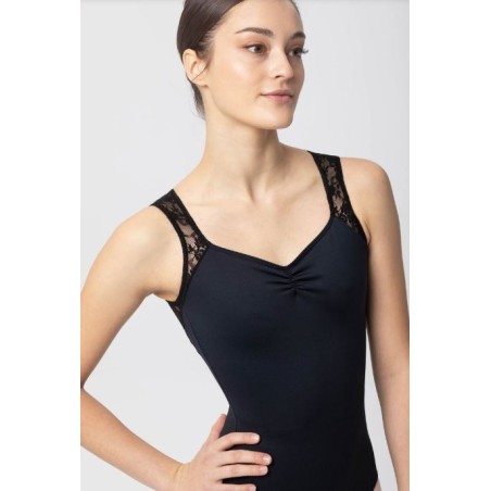 MAILLOT SIN MANGAS ENCAJE FLORES