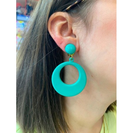 PENDIENTES FLAMENCO AROS NIÑA CIERRE OMEGA
