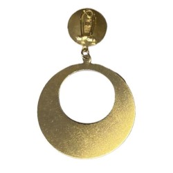 PENDIENTES DE ARO DE METAL LACADO 2