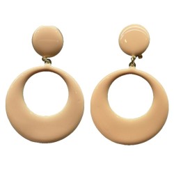 PENDIENTES ARO DE METAL LACÁDO COLORES ESPECIALES 2