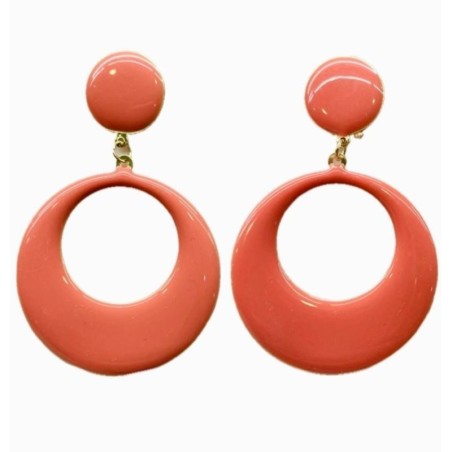 PENDIENTES ARO DE METAL LACÁDO COLORES ESPECIALES