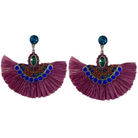 PENDIENTES CON FLECOS BUGANVILLA