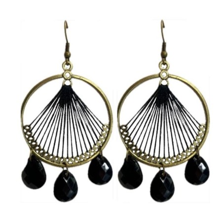 PENDIENTES DE AROS CUERDA
