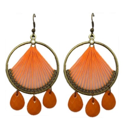 PENDIENTES DE AROS CUERDA