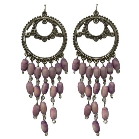 PENDIENTES DE ARO PIEDRAS