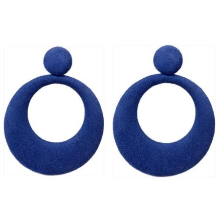 PENDIENTES DE ARO TERCIOPELO