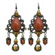 PENDIENTES PIEDRAS CORAL