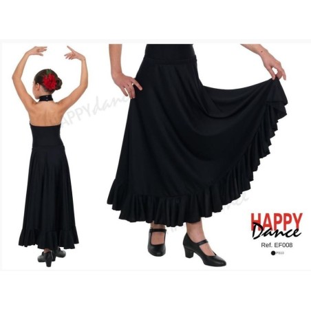 FALDA FLAMENCO MONOCOLOR EF008