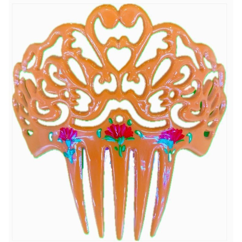 PEINETA FLOR PINTADA