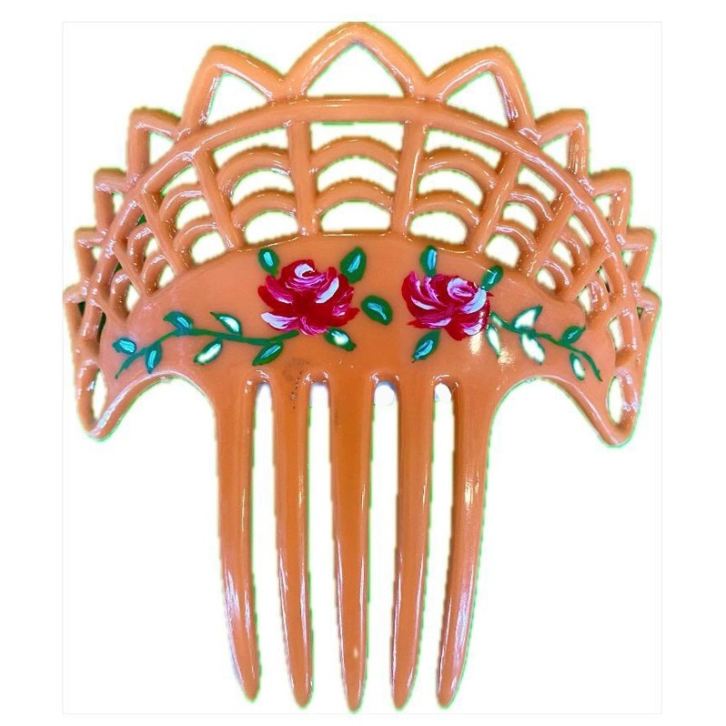 PEINETA FLOR PINTADA