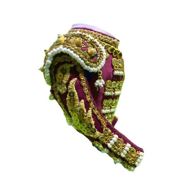 CHAQUETILLA TORERO MINI FUCSIA Y ORO CON PIEDRAS