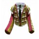 CHAQUETILLA TORERO MINI ROSA FUCSIA Y ORO