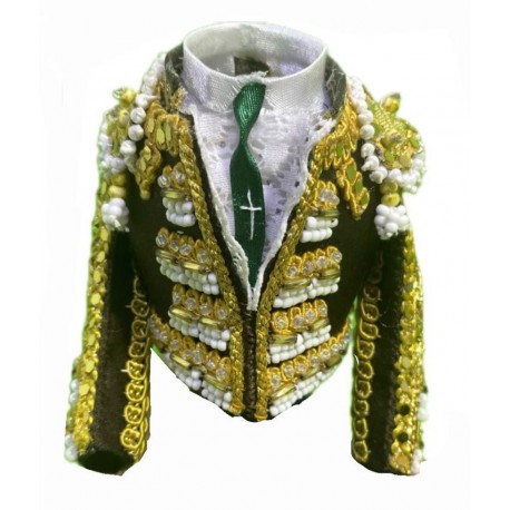 CHAQUETILLA TORERO MINI TABACO Y ORO