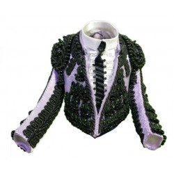 CHAQUETILLA TORERO MINI LILA Y AZABACHE