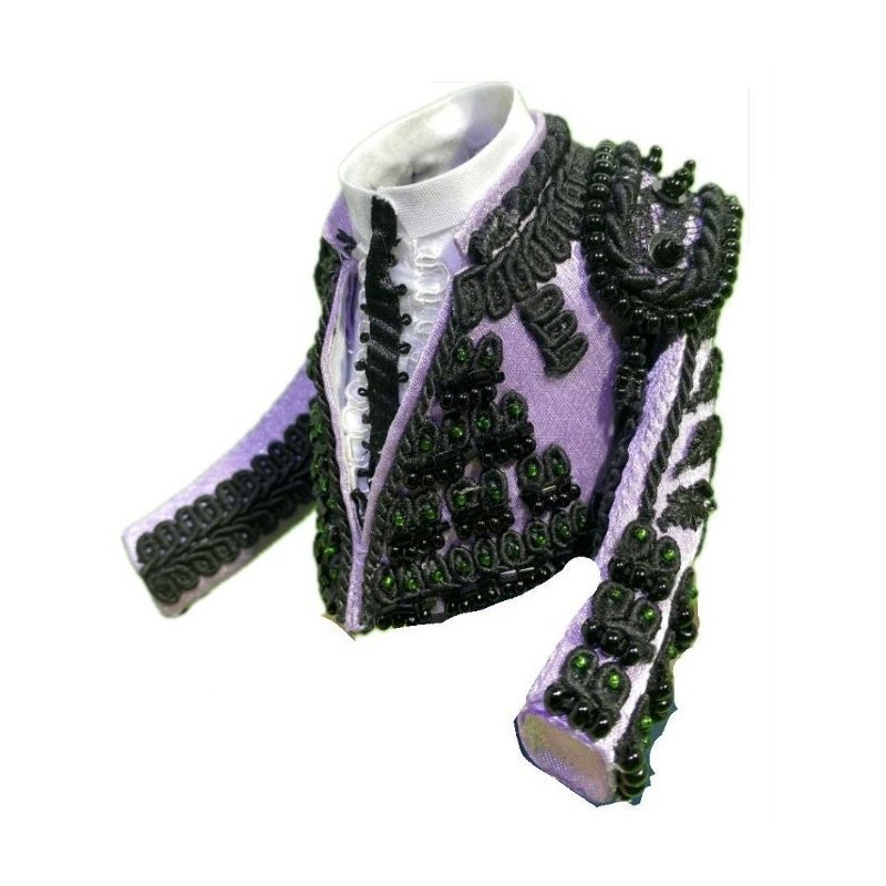 CHAQUETILLA TORERO MINI LILA Y AZABACHE