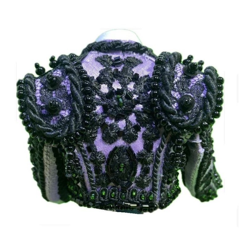 CHAQUETILLA TORERO MINI LILA Y AZABACHE