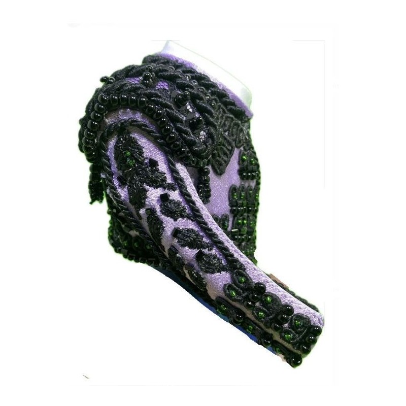 CHAQUETILLA TORERO MINI LILA Y AZABACHE