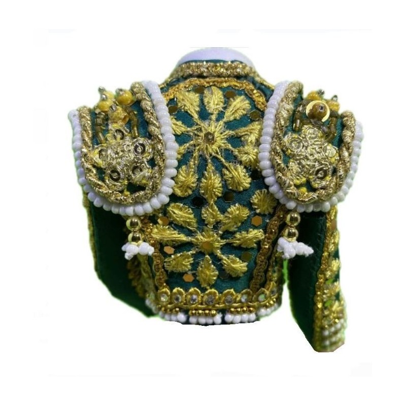 CHAQUETILLA TORERO MINI VERDE AGUA Y ORO
