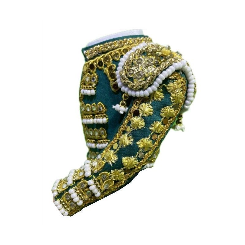 CHAQUETILLA TORERO MINI VERDE AGUA Y ORO