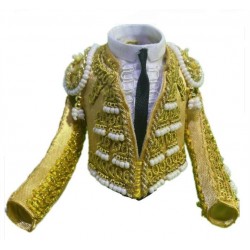 CHAQUETILLA TORERO MINI CHAMPÁN Y ORO