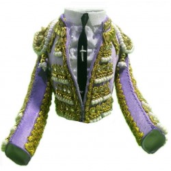 CHAQUETILLA TORERO MINI LILA Y ORO