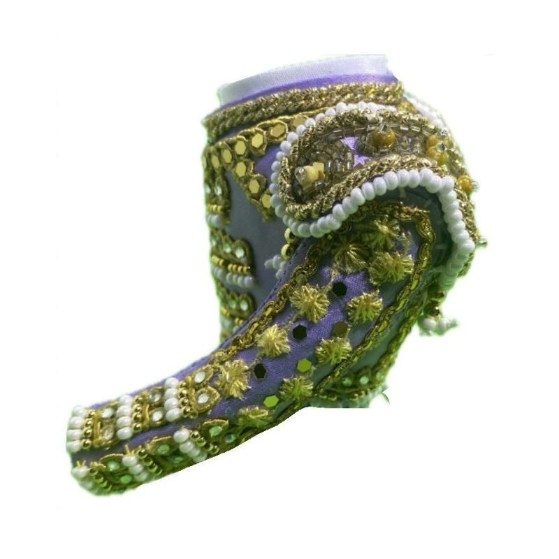 CHAQUETILLA TORERO MINI LILA Y ORO