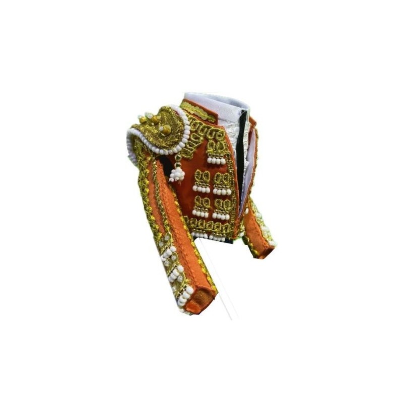 CHAQUETILLA TORERO MINI NARANJA Y ORO