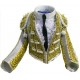 CHAQUETILLA TORERO MINI GRIS PERLA Y ORO