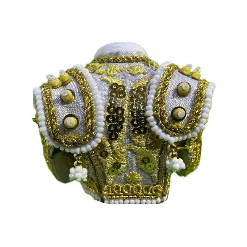 CHAQUETILLA TORERO MINI GRIS PERLA Y ORO