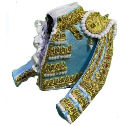 CHAQUETILLA TORERO MINI AZUL CELESTE 2