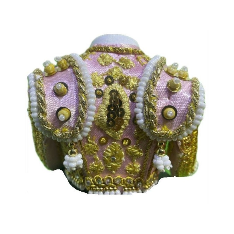 CHAQUETILLA TORERO MINI ROSA CLARO Y ORO