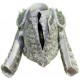 CHAQUETILLA TORERO MINI BLANCA Y PLATA