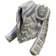 CHAQUETILLA TORERO MINI BLANCA Y PLATA