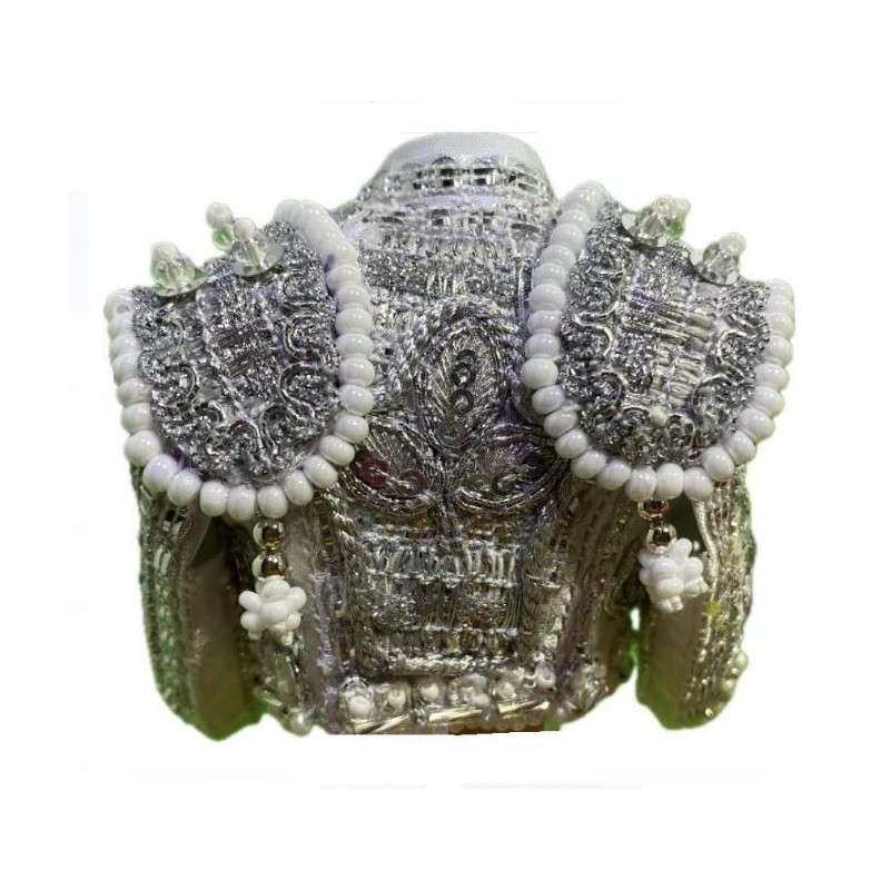 CHAQUETILLA TORERO MINI BLANCA Y PLATA