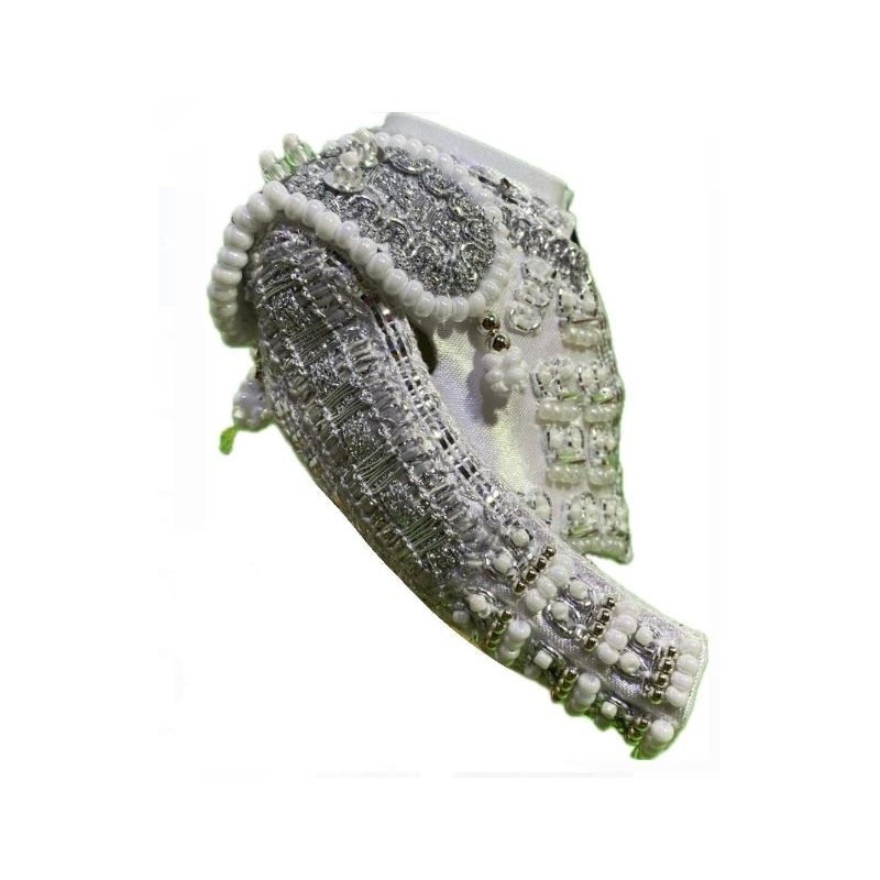 CHAQUETILLA TORERO MINI BLANCA Y PLATA