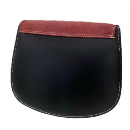 BOLSO PIEL Y CUERO CORAL
