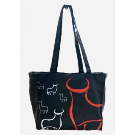 BOLSO DE TELA DIBUJOS TORO