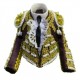 CHAQUETILLA TORERO MINI BERENJENA Y ORO