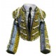 CHAQUETILLA TORERO MINI GRIS PLOMO Y ORO