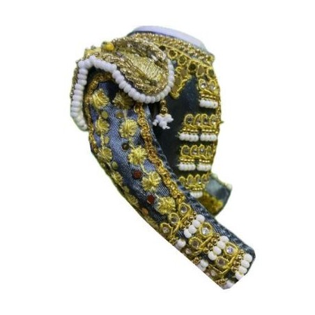 CHAQUETILLA TORERO MINI GRIS PLOMO Y ORO