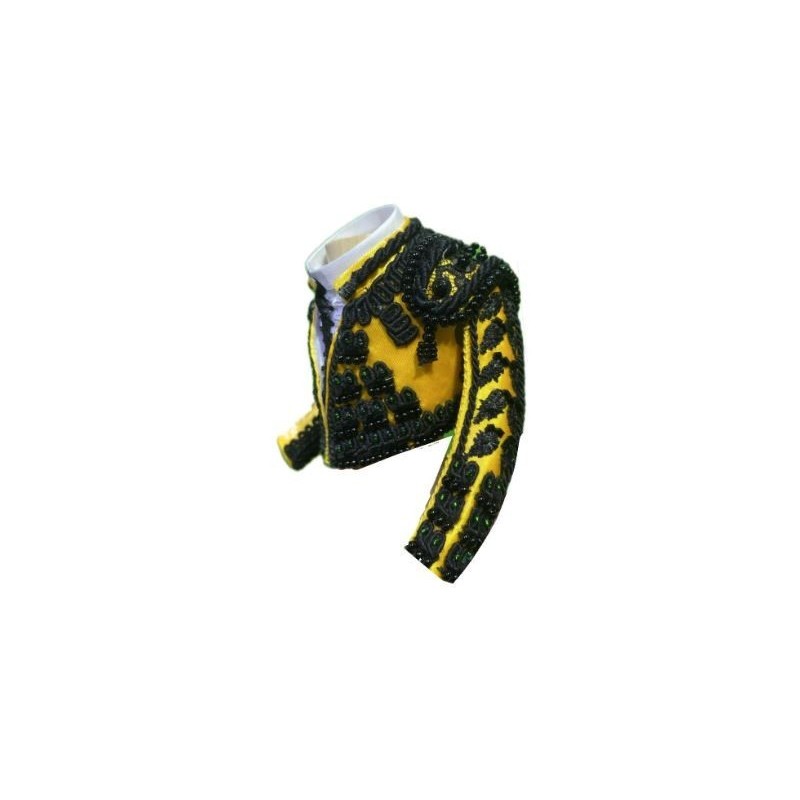 CHAQUETILLA TORERO MINI MOSTAZA Y AZABACHE